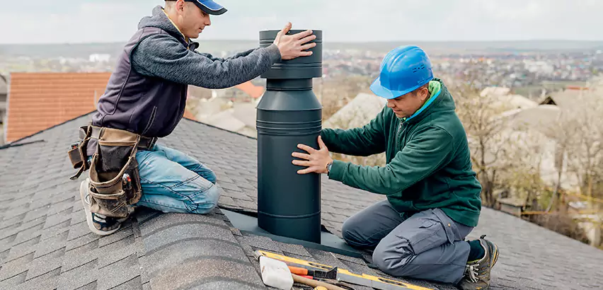 Chimney Flashing Replacement for Storm Damage in Huntley