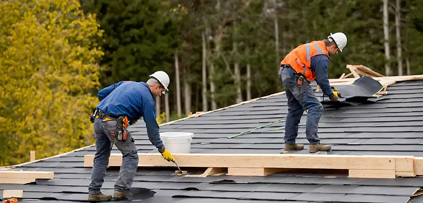 Garage Felt Roof Replacement in Huntley