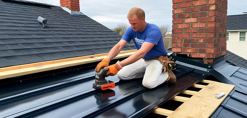 Metal Barn Roof Replacement in Huntley