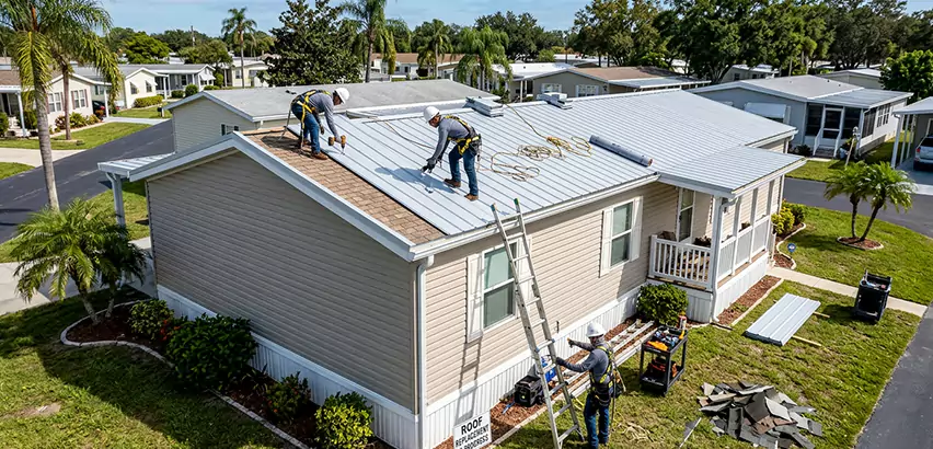 Mobile Home Metal Roof Replacement in Huntley