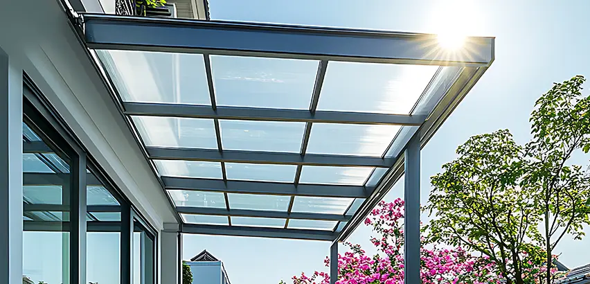 Glass Patio Roof Installation in Huntley