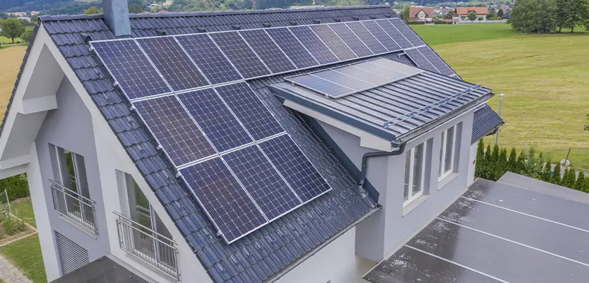 Residential Solar Roof Installation in Huntley