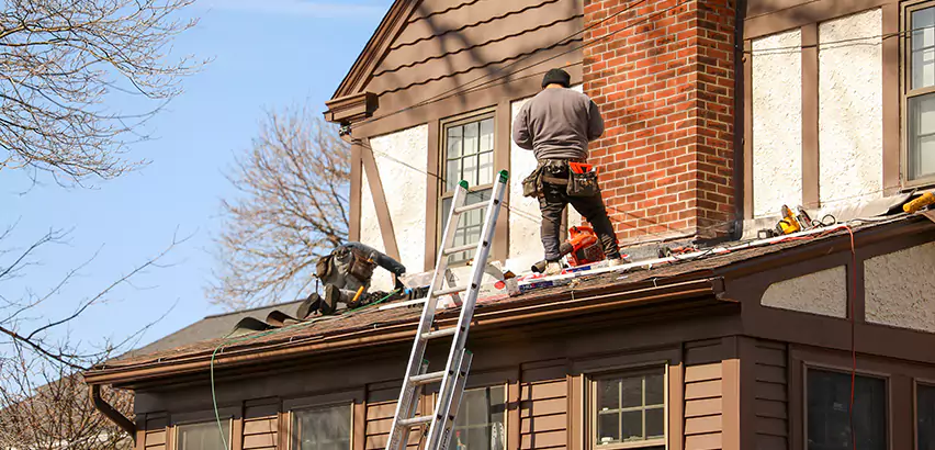 Roof Siding Trim Repair in Huntley